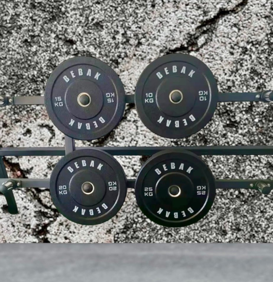 BEBAK PRO-High Bumper Plates – 50mm Gummi-Hantelscheiben (10–25 kg)