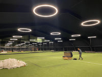 Bebak Atmos LED – Ring-Deckenleuchte 100–180 cm | 70/80W, Aluminium