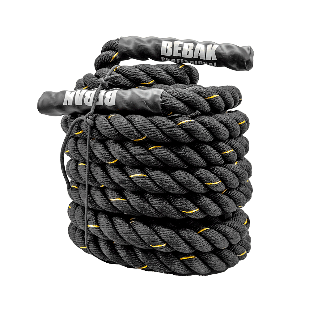 BEBAK PRO Battle Rope XXL inkl. Wandbefestigung - BEBAK BOXING