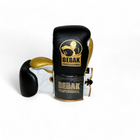 BEBAK - Leather boxing gloves BDB competition with laces