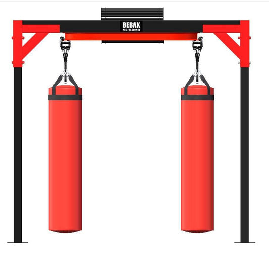 BEBAK BOXING Schienensystem freistehend für Boxsäcke - BEBAK BOXING