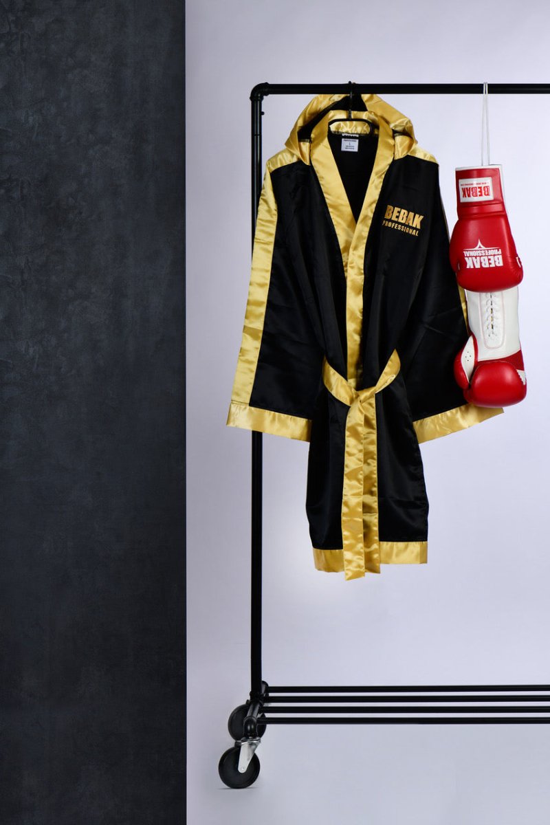 BEBAK BOXING Camisa de boxeo negra/dorada - BEBAK BOXING