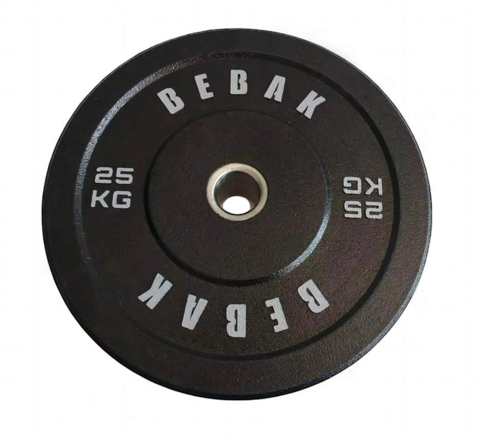 BEBAK PRO-High Bumper Plates – 50mm Gummi-Hantelscheiben (10–25 kg)