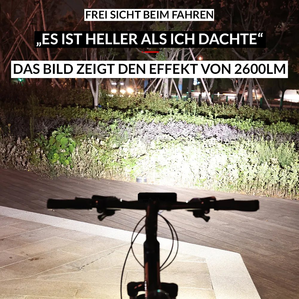 fahrradbeleuchtung anbauen Bebak LED Fahrradlampe – 2600 Lumen und Powerbank in einem