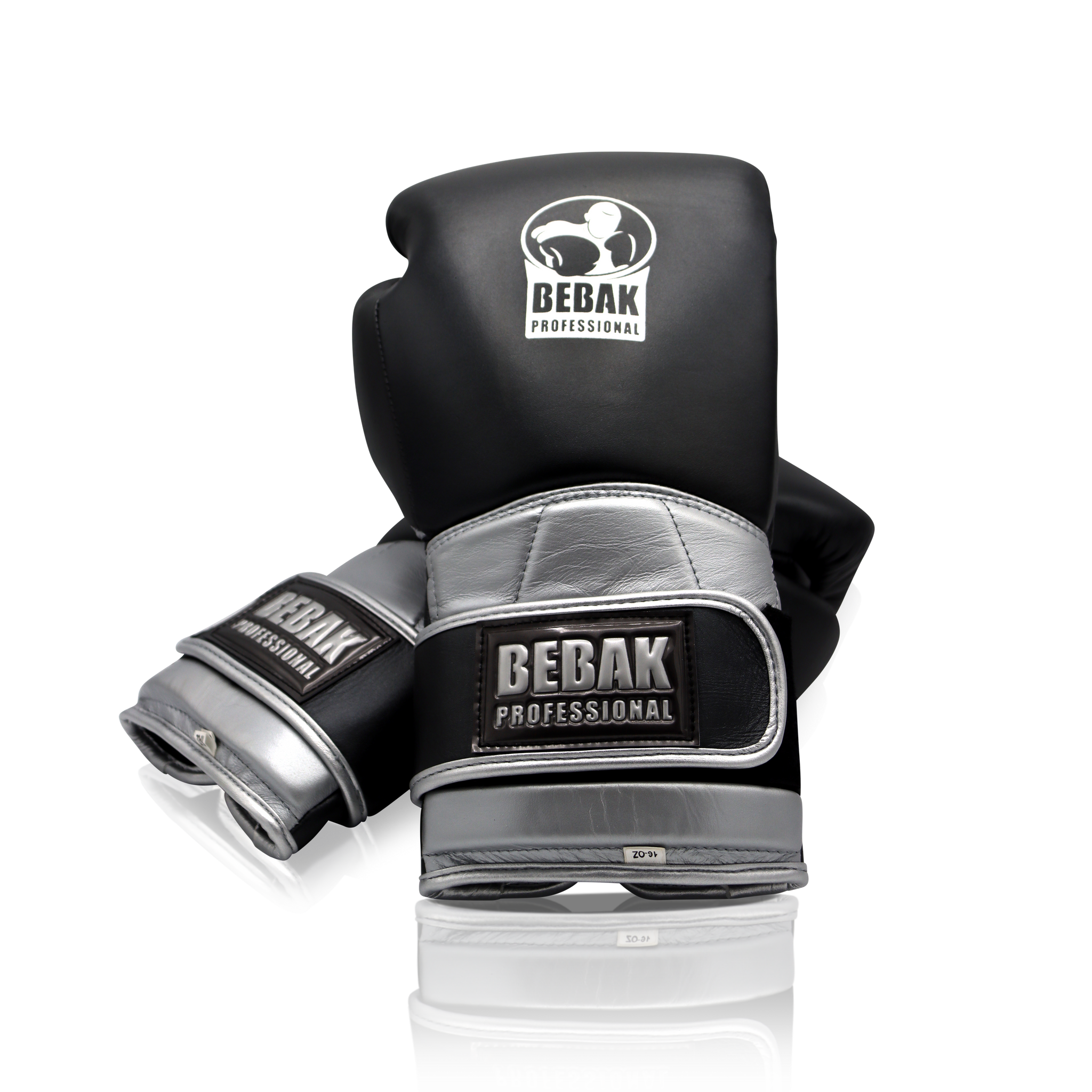 COMING SOON Bebak Boxing Sparring Leder Boxhandschuhe Schwarz/Silber - BEBAK BOXING