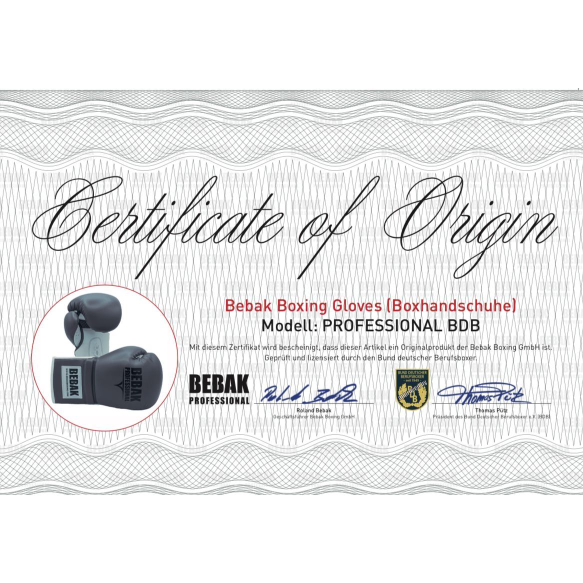 BEBAK BOXING Wedstrijd "Victory" BDB leer - BEBAK BOXING