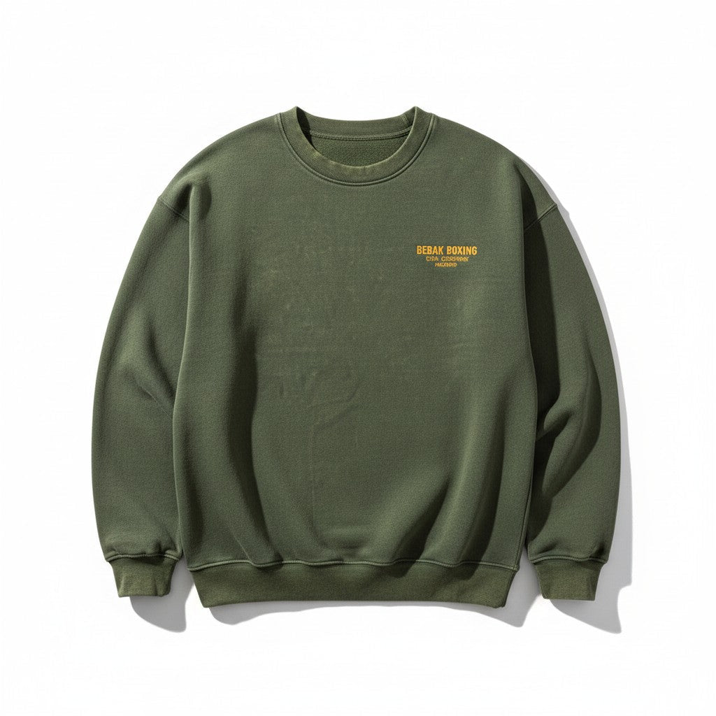 BEBAK BOXING Premium Sweatshirt – Vintage Washed Look - BEBAK BOXING
