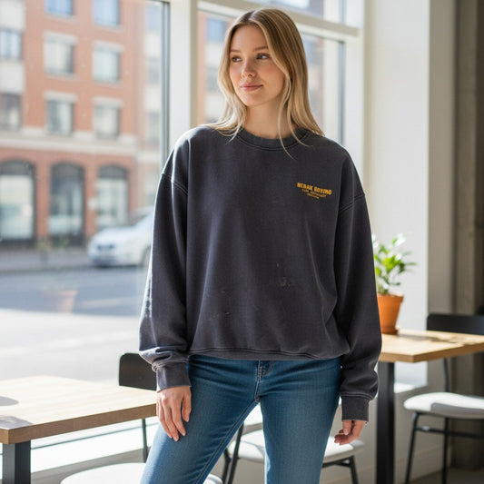 BEBAK BOXING Premium Sweatshirt – Vintage Washed Look - BEBAK BOXING