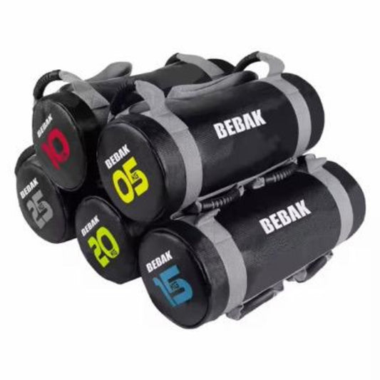 BEBAK Bulgarian Bag Set – 5 Sandbags mit Rack | Profi - Aufbewahrung - BEBAK BOXING